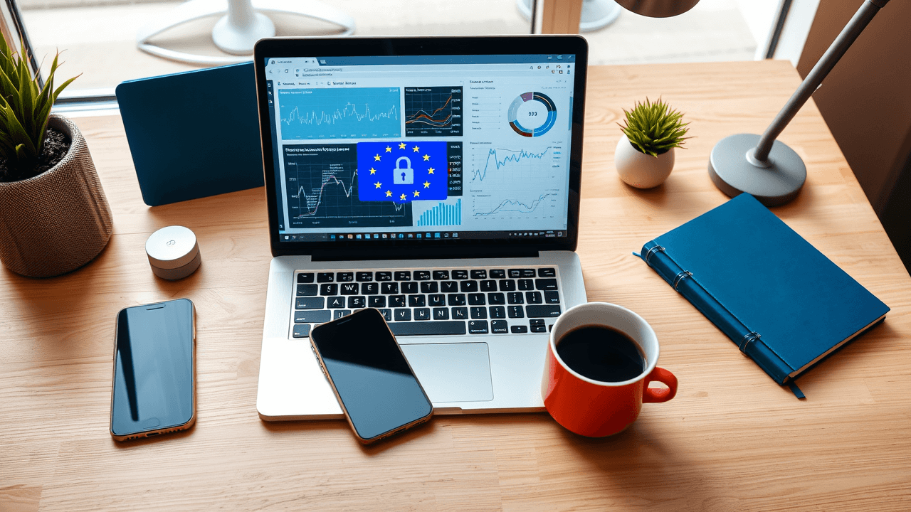 Digital skills and technology concept for EPSO preparation